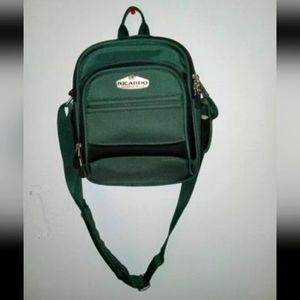 Ricardo Beverly Hills Green Small Travel Bag Crossbody Carry On Style VINTAGE